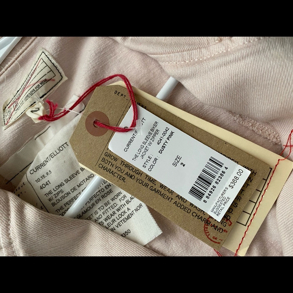 Current/Elliot Pink Jean Jacket - Picture 3 of 5
